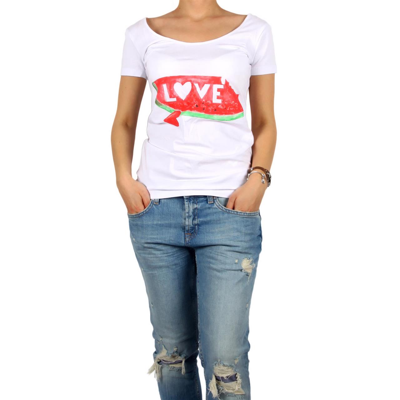 Poza Tricou Cu imprimeu, Alb, Maneca scurta, Cu imprimeu - 1003C [1]