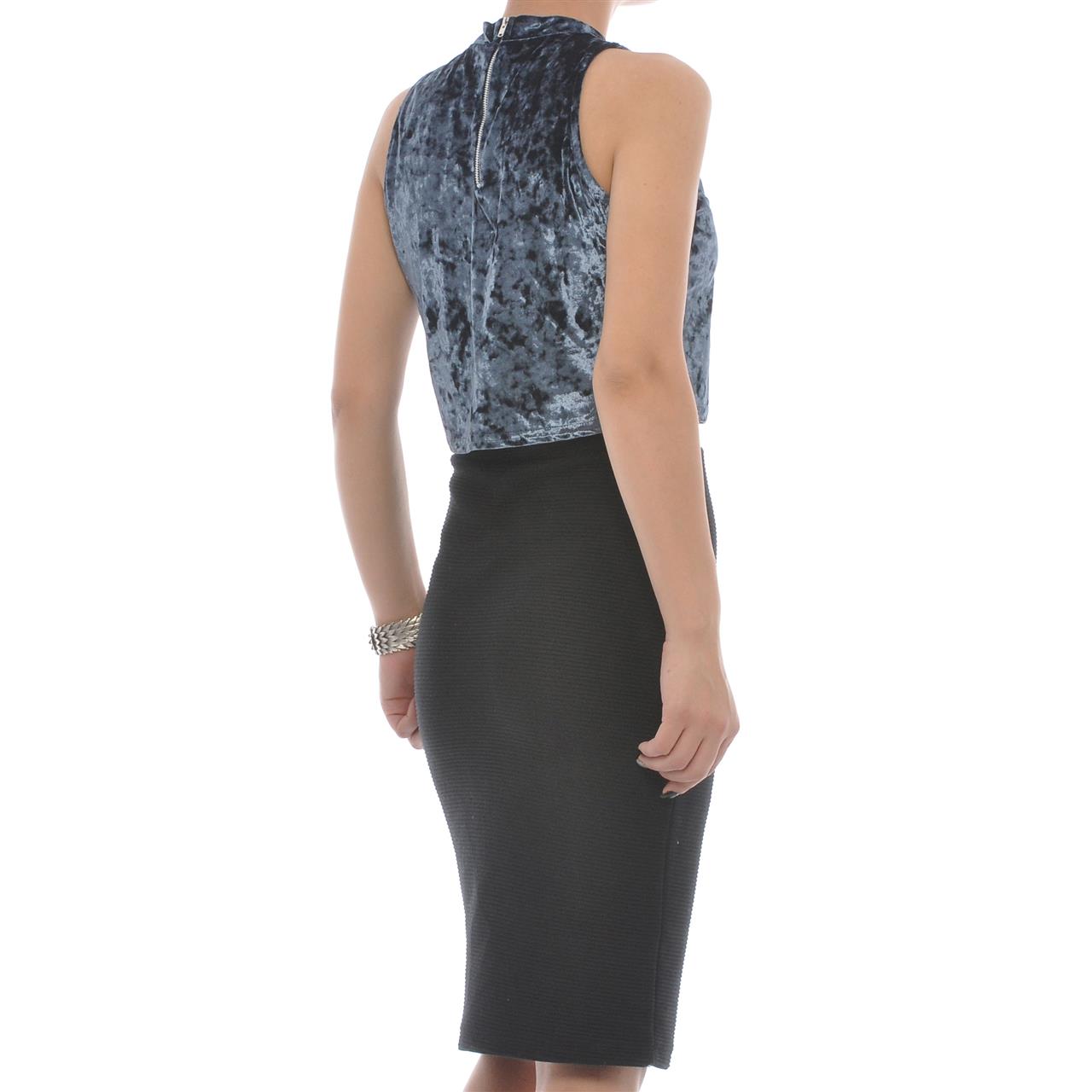 Poza Top Gri, Din catifea - 203A [2]