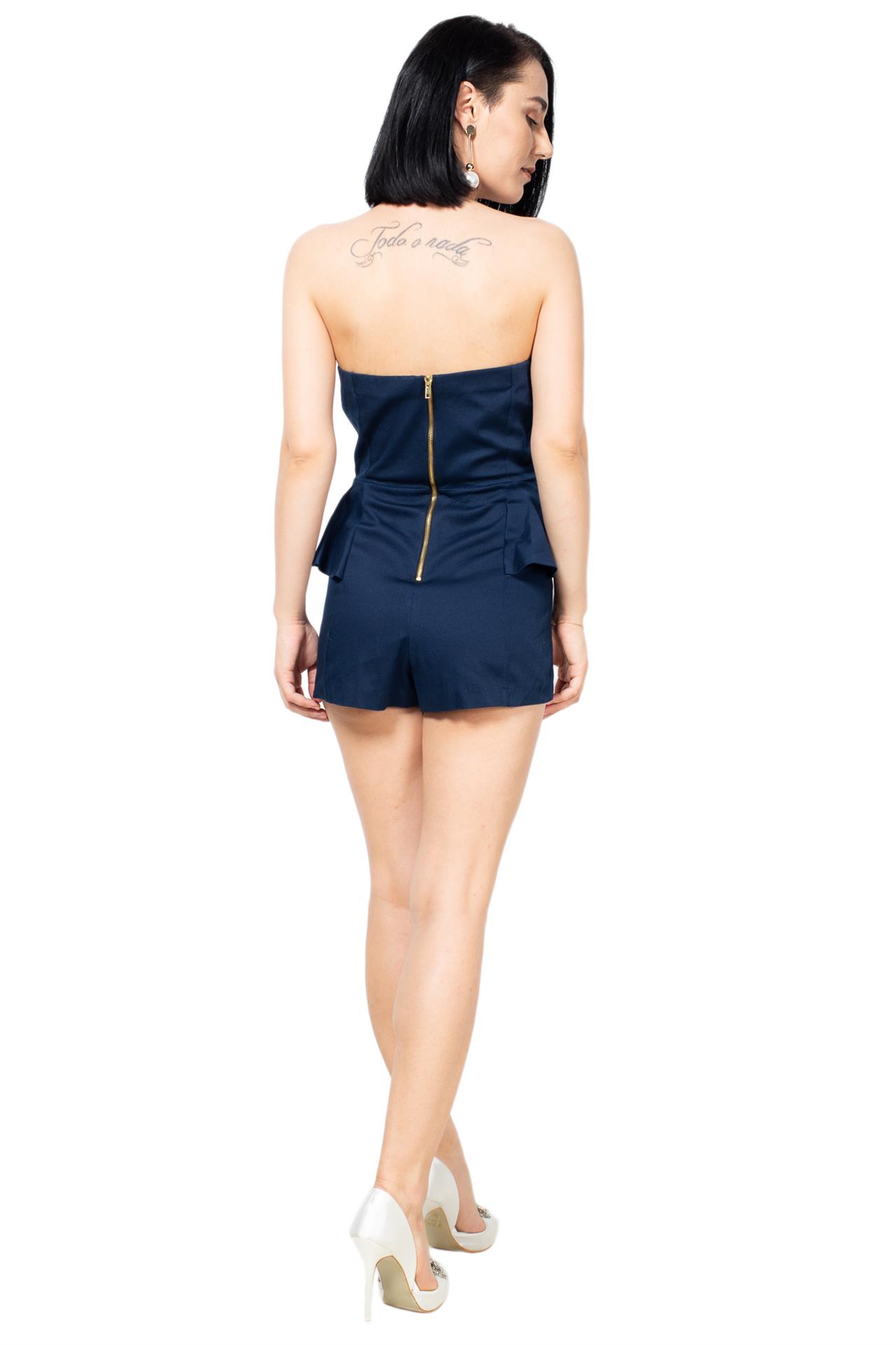 Poza Salopeta Casual, Scurt, Bleumarin, Poliester, Uni - 232AAA [2]