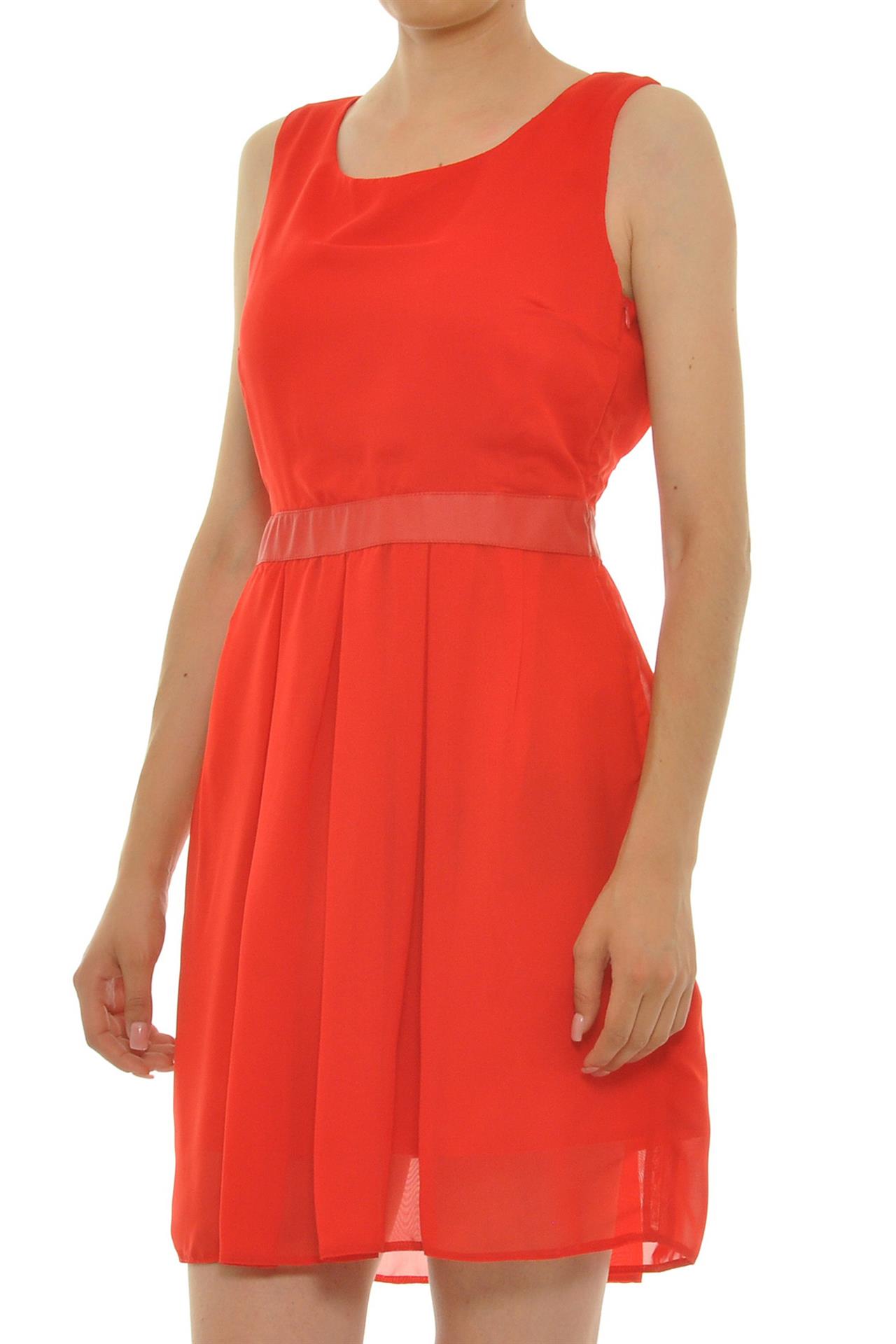 Poza Rochie Clos, Casual, Midi, Rosie, piele, Cu spatele gol - 657BB [2]