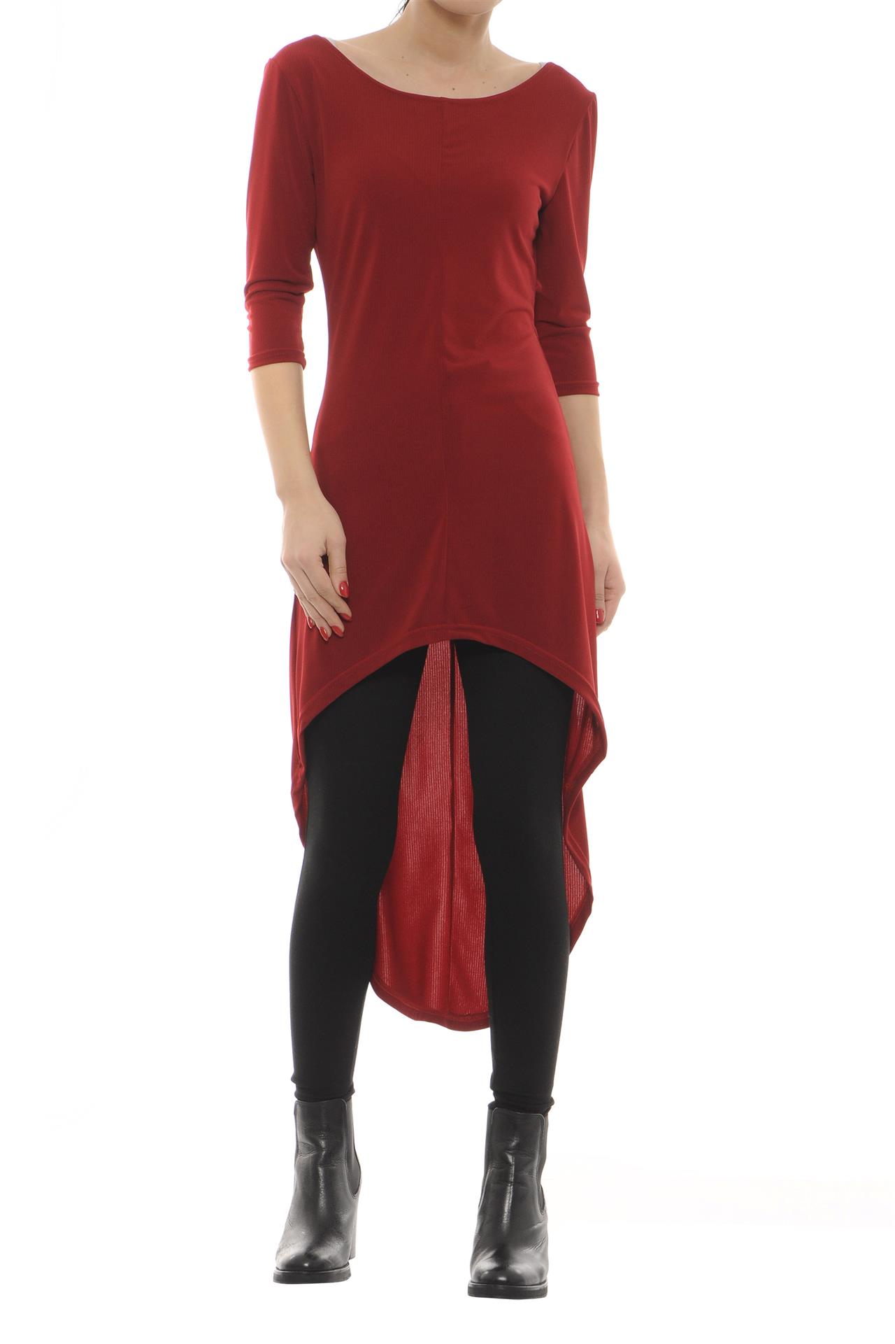Poza Rochie Cu coada de randunica, Rosie - 708B [1]