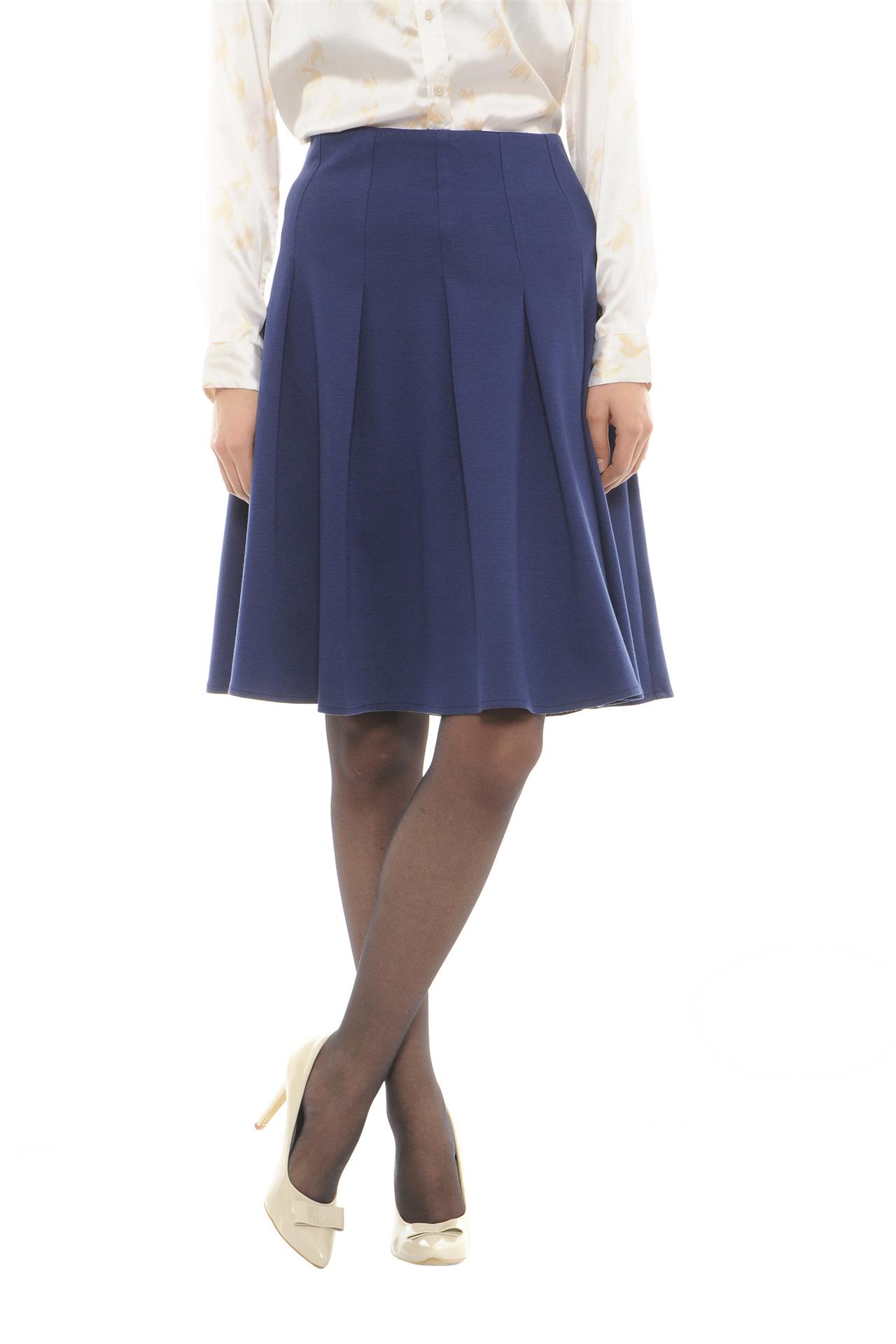 Poza Fusta Bleumarin, Cu pliuri - 721A [2]