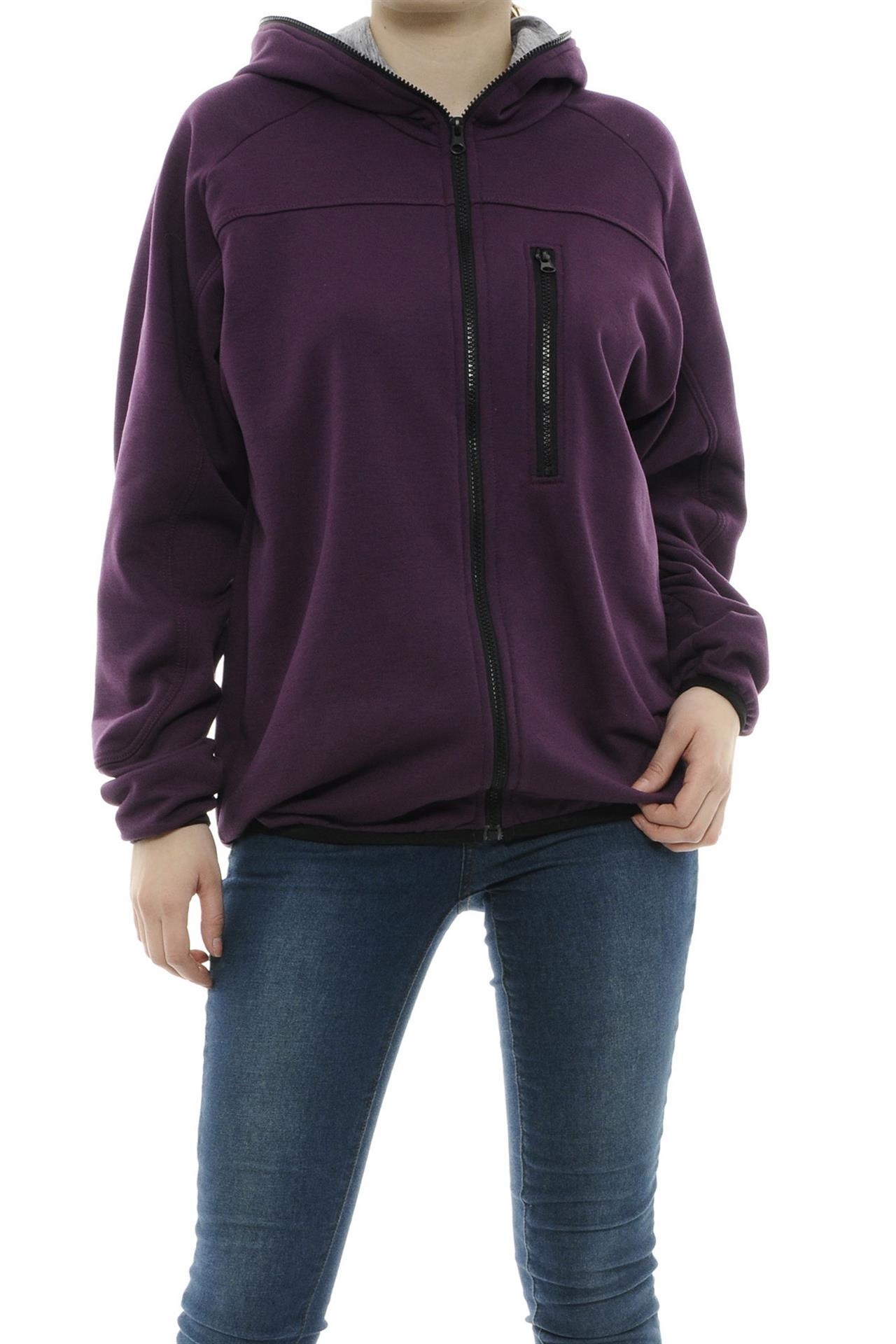 Poza Hanorac Mov, Cu fermoar, Cu un buzunar - 728BB [1]