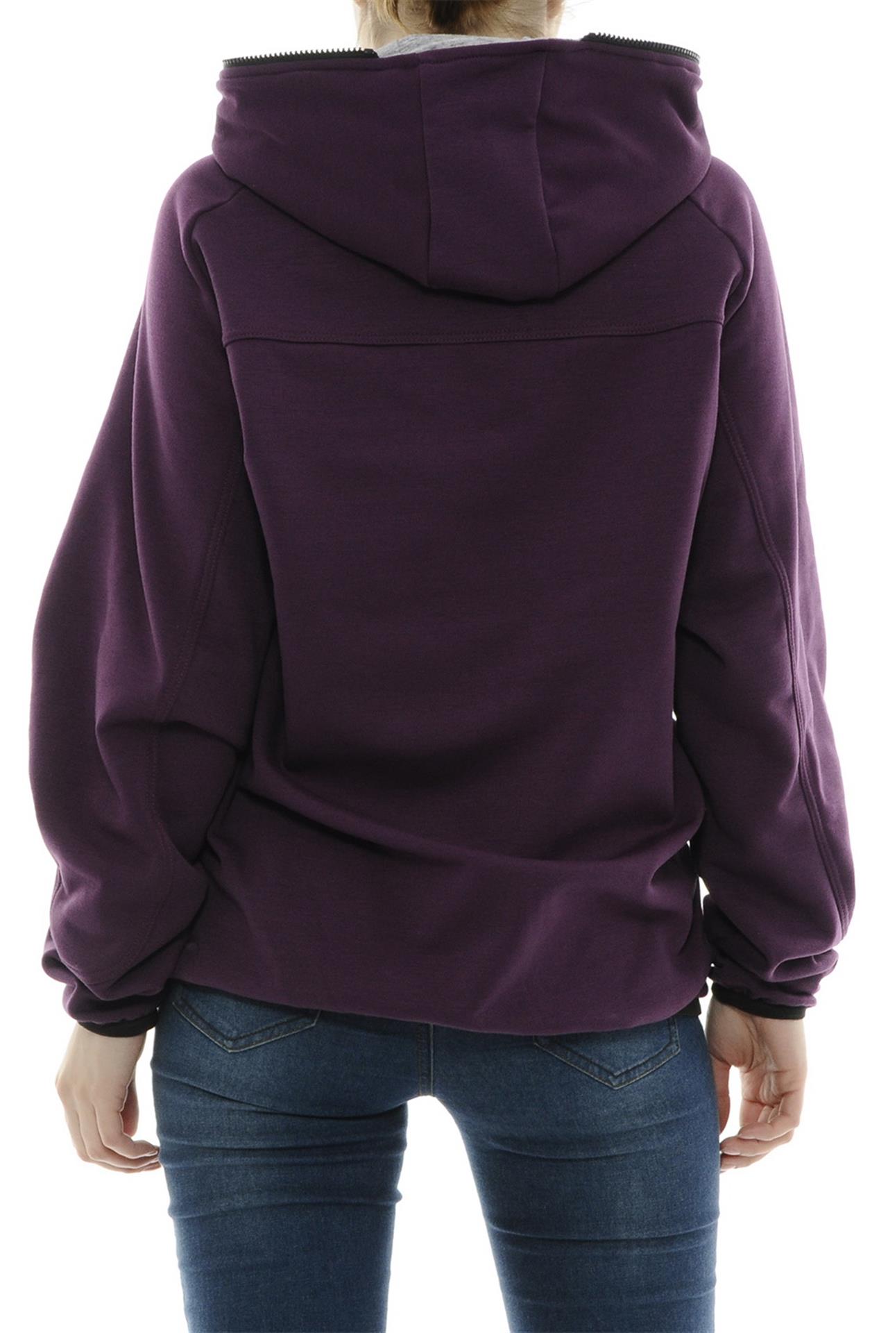 Poza Hanorac Mov, Cu fermoar, Cu un buzunar - 728BB [2]