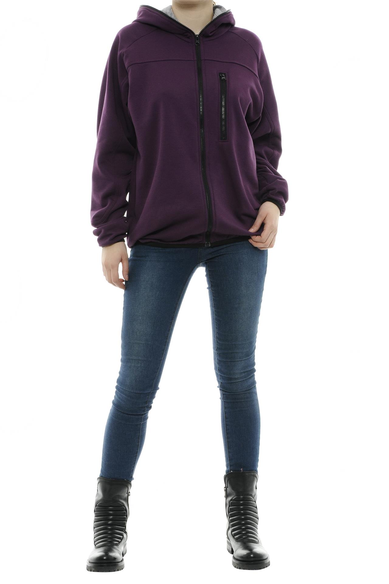 Poza Hanorac Mov, Cu fermoar, Cu un buzunar - 728BB [3]