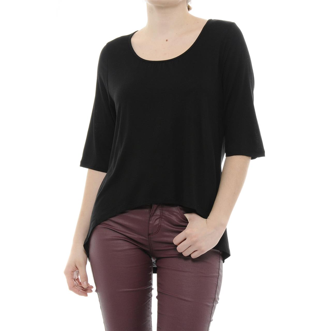 Poza Bluza Mai lunga la spate, Neagra - 731BB [2]