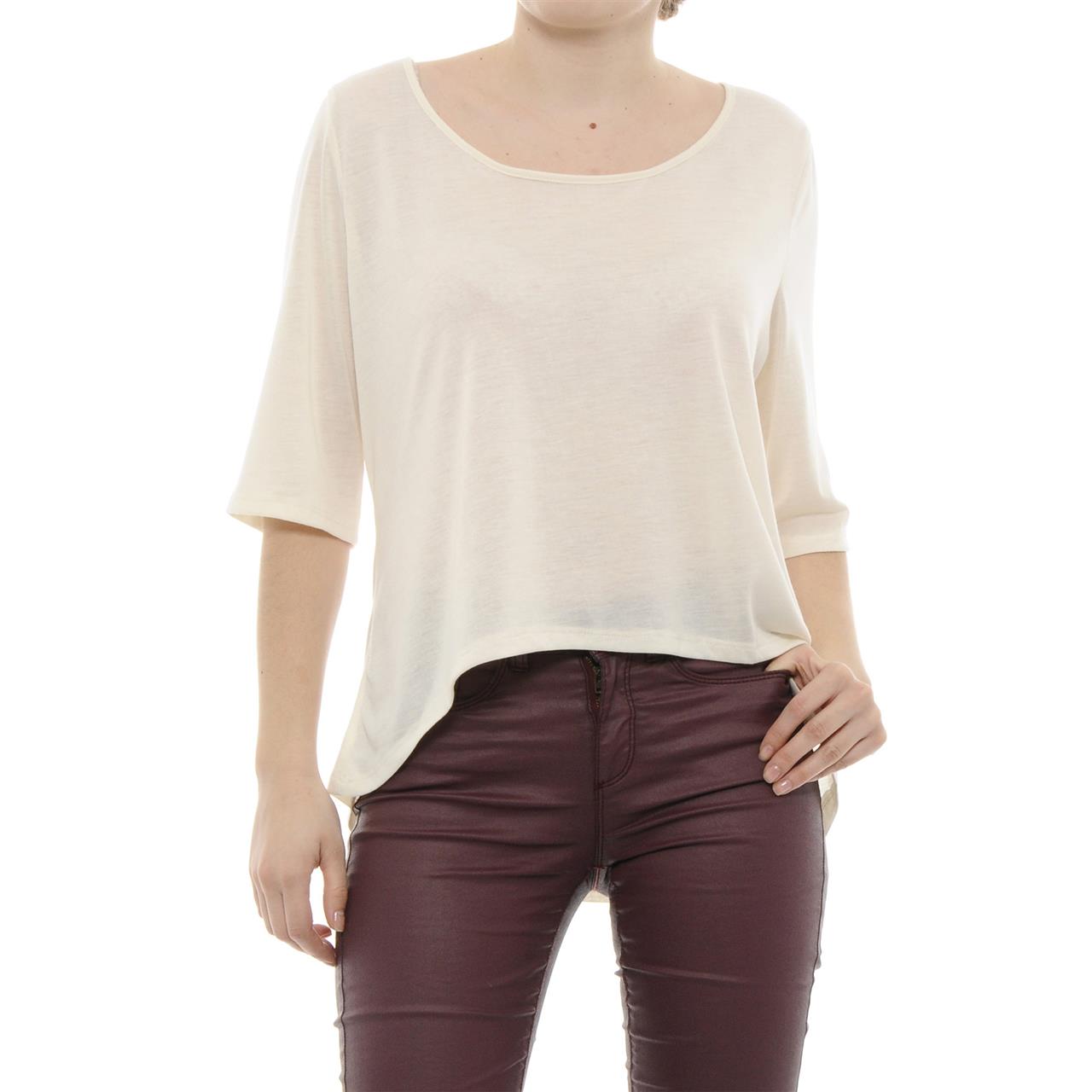 Poza Bluza Mai lunga la spate, Crem - 731CC [2]