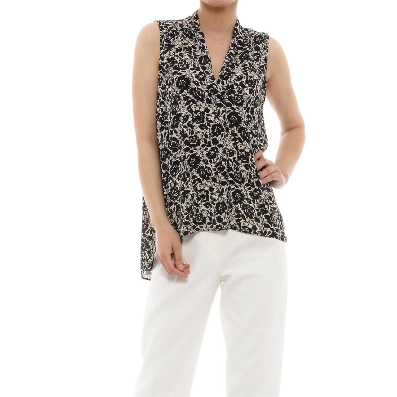 Poza Bluza Alb/Negru, Fara maneci - 761I [1]