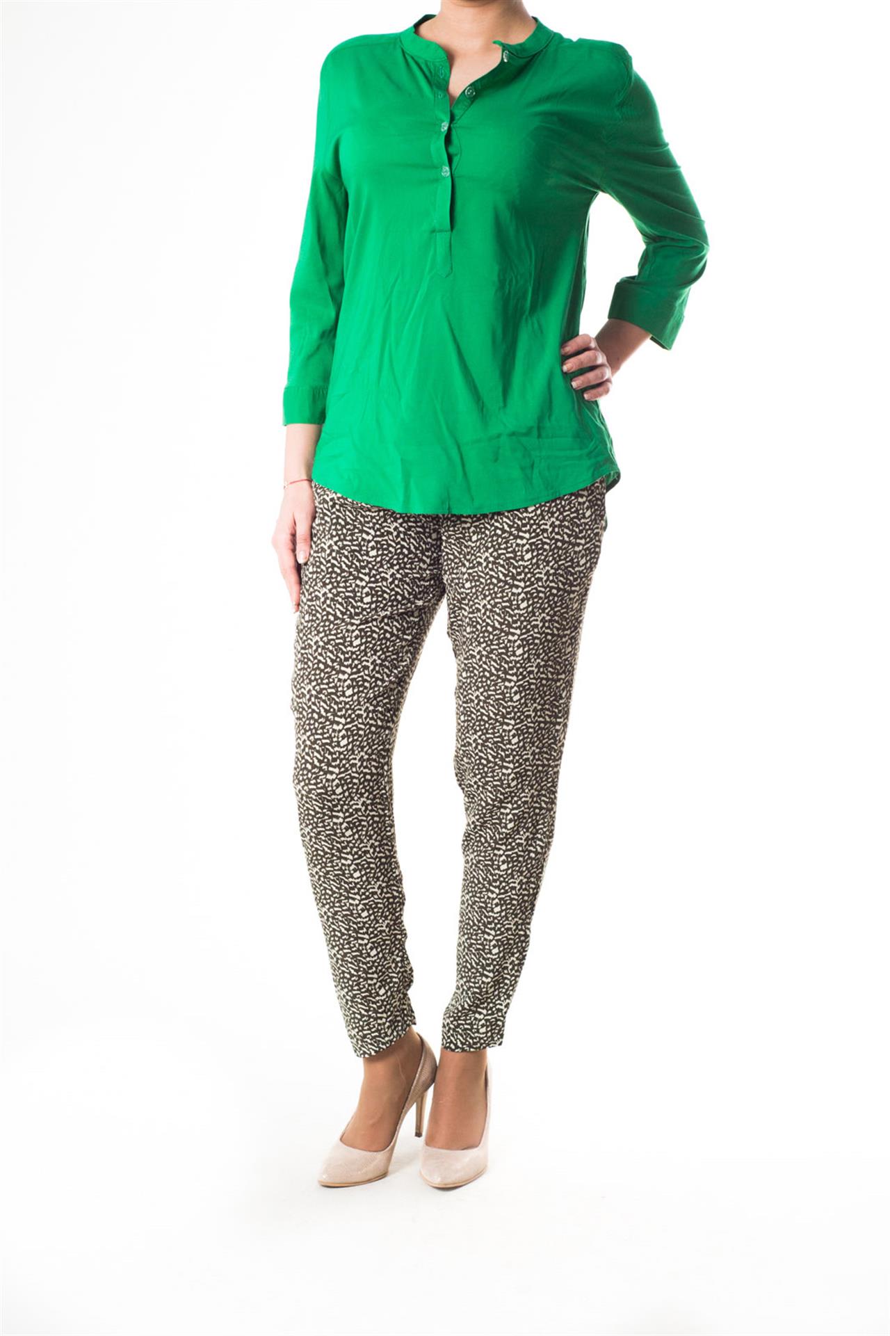 Poza Pantalon Casual, Conic, Verde, Vascoza, Pestrit, Cu buzunare - 779E [5]