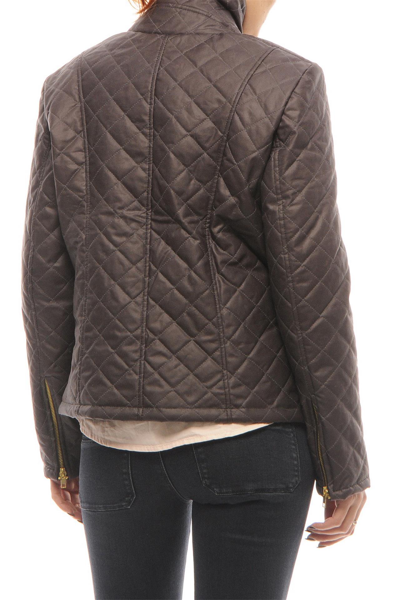 Poza Geaca Piele sintetica, Fara gluga, Cu fermoar, Visiniu - 840J [2]