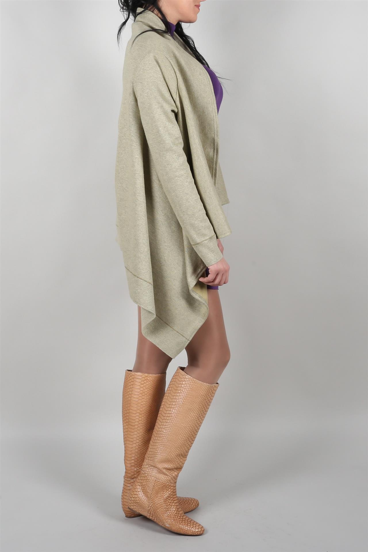 Poza Cardigan Larg, Casual, Fara nasturi, Vernil, Tricot - 860O [2]