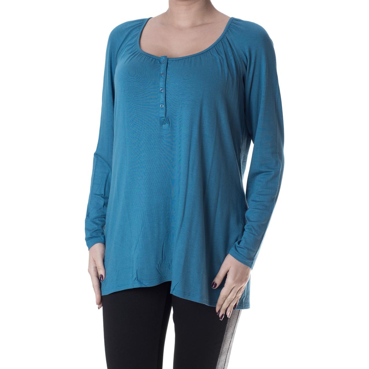 Poza Bluza Casual, Turcoaz, Maneca lunga - 872B [1]