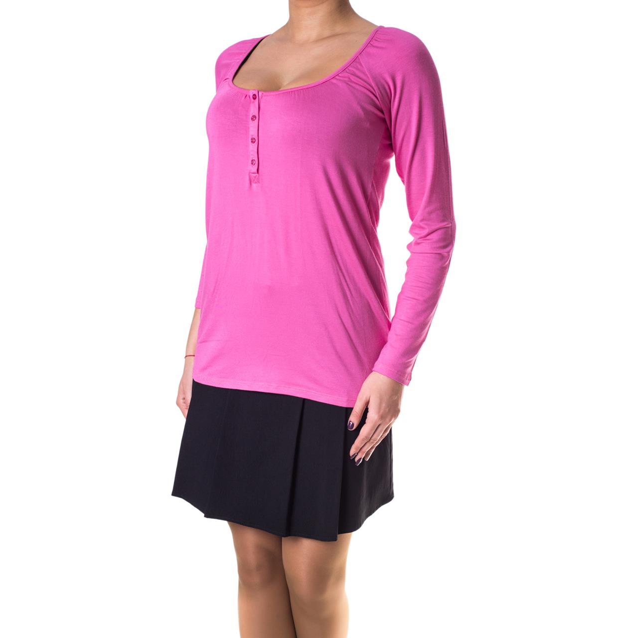 Poza Bluza Casual, Ciclam, Maneca lunga - 872E [1]