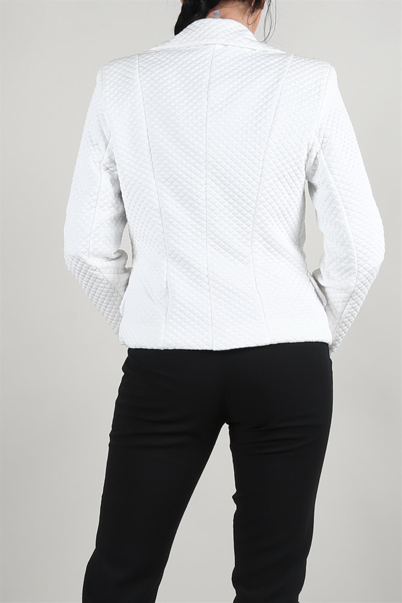 Poza Sacou Cambrat, Office, Alb - 933A [3]