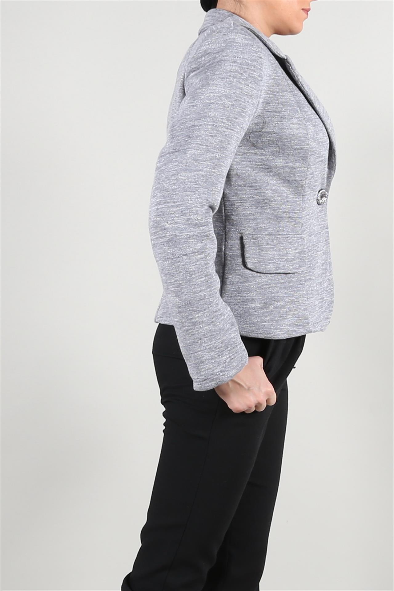 Poza Sacou Cambrat, Office, Gri deschis - 933G [2]