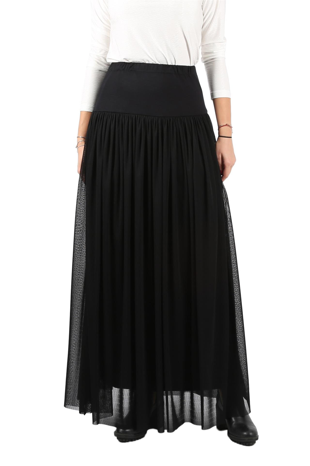 Poza Fusta Autumn Lady Casual, Midi, Neagra - 941A [1]