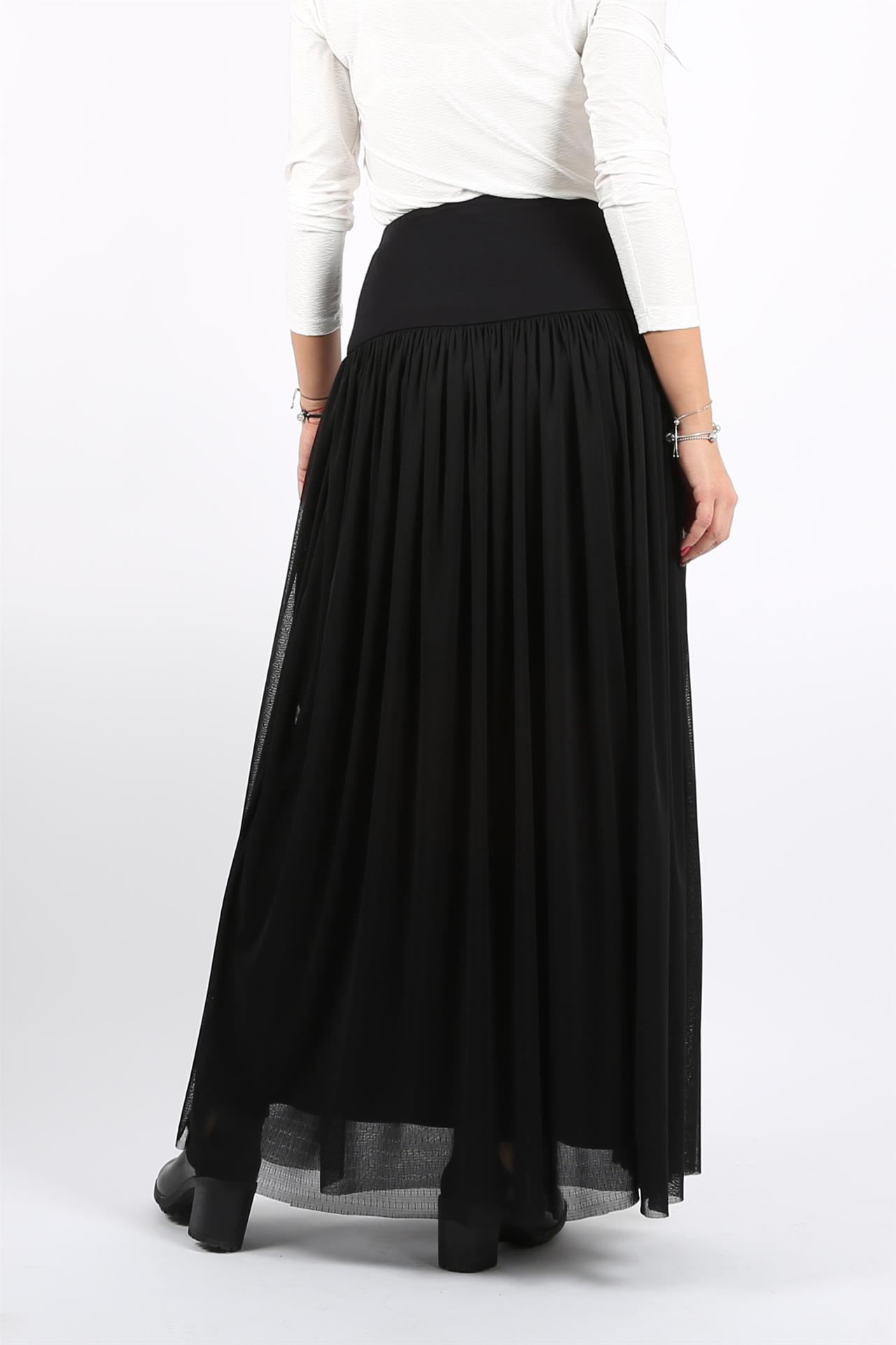 Poza Fusta Autumn Lady Casual, Midi, Neagra - 941A [3]