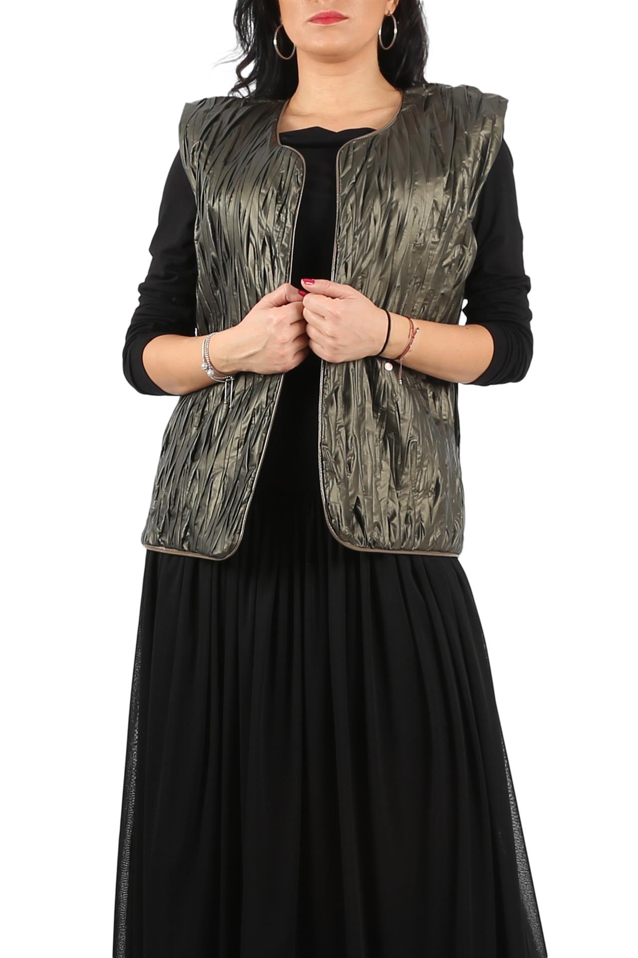 Poza Vesta Autumn Lady Fas, Fara gluga, Fara fermoar, Gri/Verde - 942E [1]