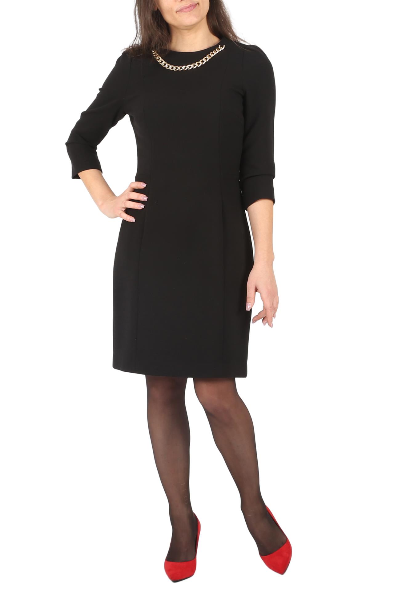 Poza Rochie Drept, De ocazie, Lunga, Neagra - N54 [1]